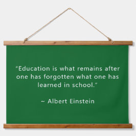 Personalisiert Forest Green 36x26 Inspirational Wandteppich Mit Holzrahmen