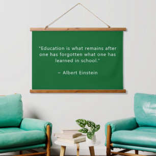 Personalisiert Forest Green 36x26 Inspirational Wandteppich Mit Holzrahmen