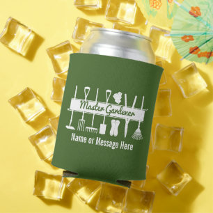 Personalisiert Forest Green Master Gardener Dosenkühler