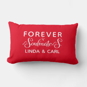 Personalisiert Forever Soulmates Lumbar Kissen