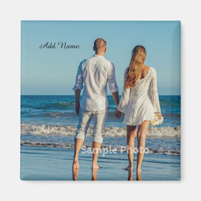 Personalisiert Foto hinzufügen Magnet (Vorne)