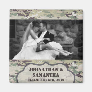 Personalisiert Foto Magnet Army OCP Camouflage Uni