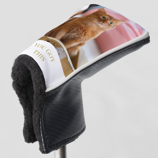 Personalisiert Foto und Text hinzufügen Golf Headcover (3/4 Vorderseite)