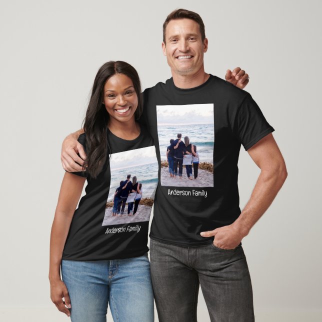 Personalisiert Foto und Text hinzufügen T-Shirt (Unisex)