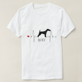 Personalisiert Fox Terrier Liebe Mein Hund Herzsch T-Shirt