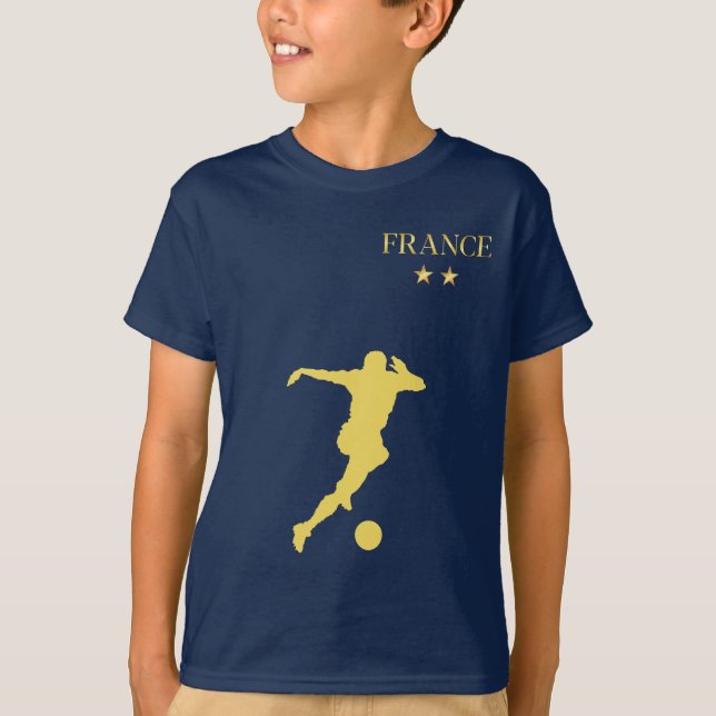 Personalisiert France Soccer T-Shirt (Vorderseite)