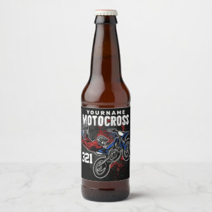 Personalisiert Freestyle Motocross Racing FMX Tric Bierflaschenetikett