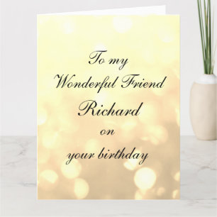 Personalisiert Friend Geburtstag Karte