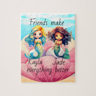 Personalisiert Friends Mermaids Puzzle
