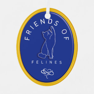 Personalisiert Friends of Felines Ornament Aus Metall