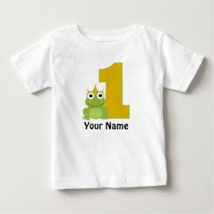 Personalisiert Frog First BIrthday Shirt