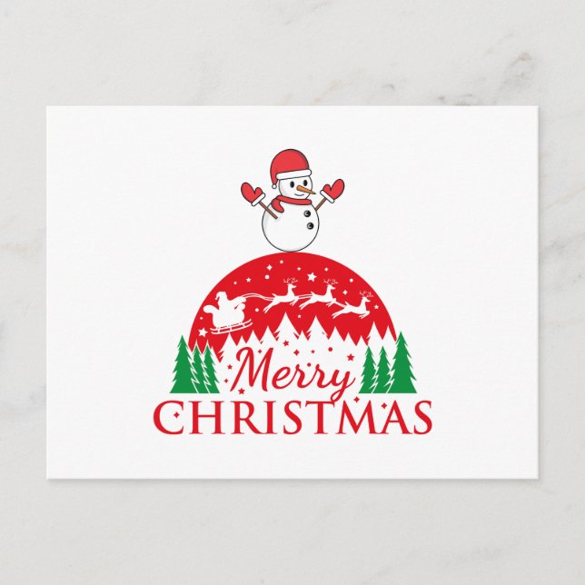 Personalisiert frohe und helle Weihnachten (Vorderseite)