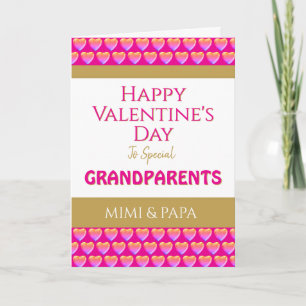 Personalisiert! Frohe Valentins-Oma- und Opa-Karte Feiertagskarte