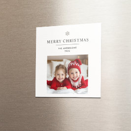 "Personalisiert Frohe Weihnachten Foto & Name Magn Magnet