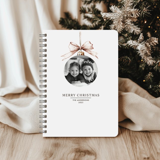 "Personalisiert frohe Weihnachten mit Foto Geschen Notizbuch (Von Creator hochgeladen)
