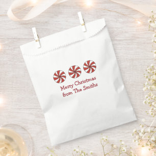 Personalisiert frohe Weihnachten Pfefferminzbonbon Geschenktütchen