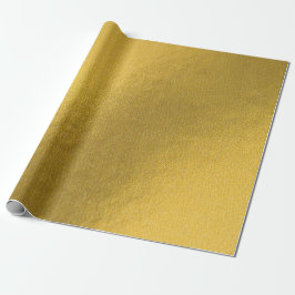 Personalisiert Frohe Weihnachts-Gold-Foil-Monogram Geschenkpapier