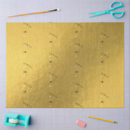 Personalisiert Frohe Weihnachts-Gold-Foil-Monogram Seidenpapier