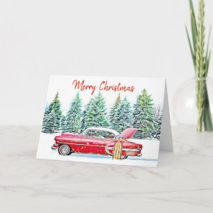 Personalisiert frohe Weihnachtsfeier Auto und Gesc Karte