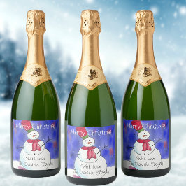 Personalisiert Frohe Weihnachtsschneemann