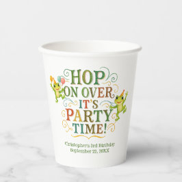 Personalisiert Froschkind Kinder Junge Mädchen Geb Pappbecher