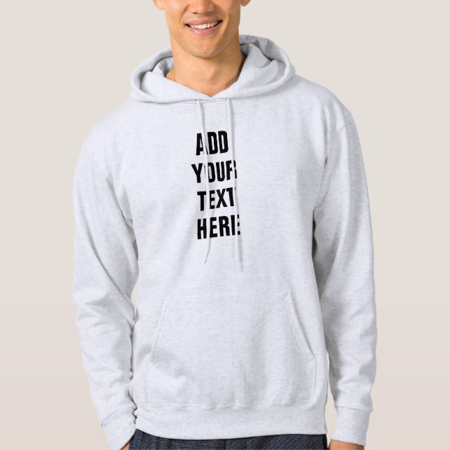Personalisiert fügen Sie hier den Text doppelseiti Hoodie (Vorderseite)