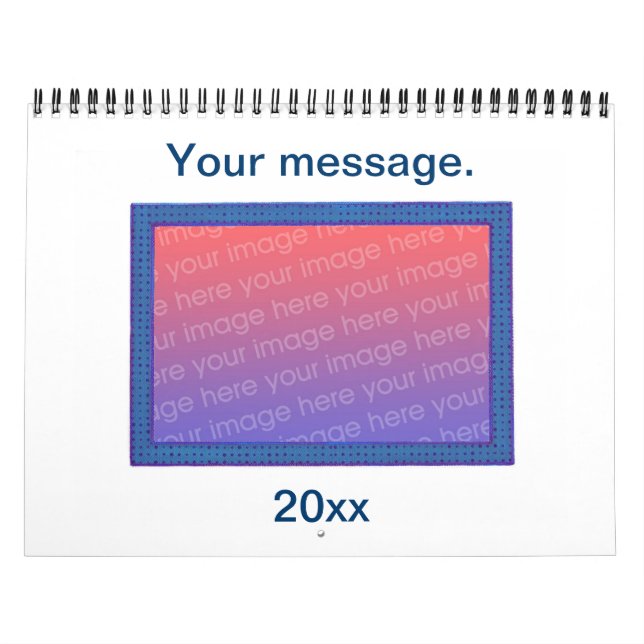 Personalisiert Fügen Sie Ihre eigenen Fotos DIY-Ka Kalender (Titelbild)