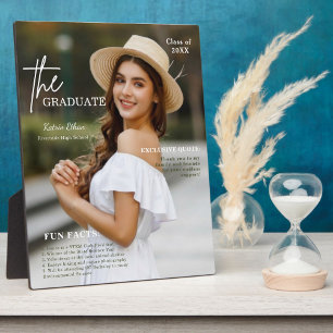 Personalisiert Fun Fakten Foto Abschluss Fotoplatte