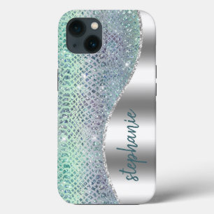 Personalisiert Funkelnd Diamond Snakeskin Case-Mate iPhone Hülle