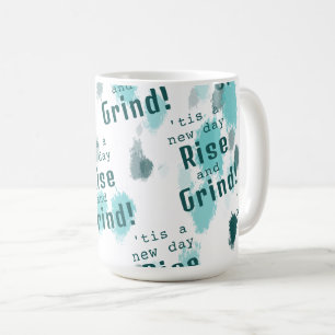 Personalisiert Funny Abstrakt Blue Grey Green Spla Kaffeetasse