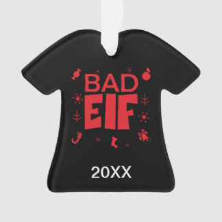 Personalisiert Funny Bad Elf Weihnachten Ornament