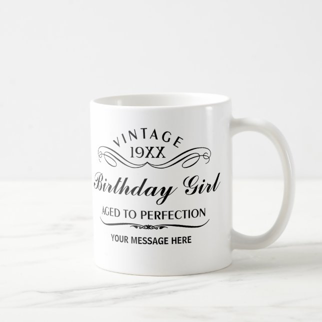 Personalisiert Funny Birthday Tasse (Rechts)