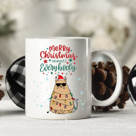 Personalisiert Funny Cat Frohe Weihnachtsfeier Tas Kaffeetasse