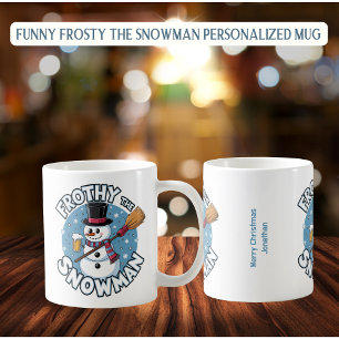 Personalisiert Funny Frosty, die Snowman-Tasse Kaffeetasse