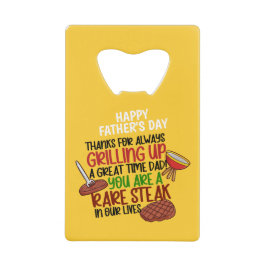 Personalisiert Funny Grill Koch Daddy Geldbeutel Flaschenöffner