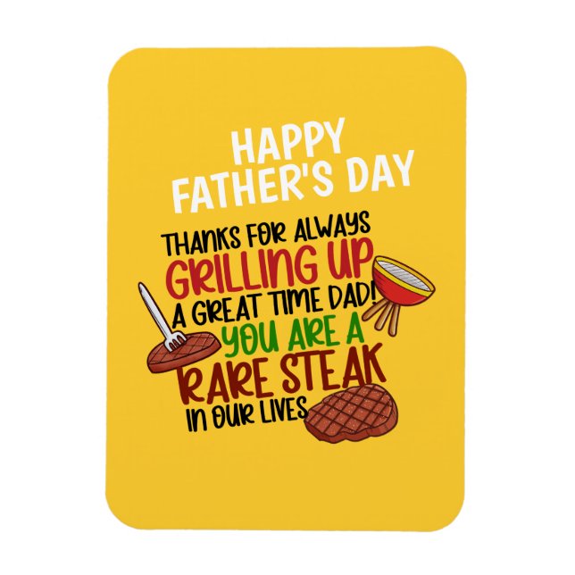 Personalisiert Funny Grill Koch Daddy Magnet (Vertikal)