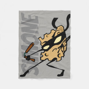 PERSONALISIERT FUNNY NINJA CHEESE FLEECE BLANKET