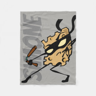 PERSONALISIERT FUNNY NINJA CHEESE FLEECE BLANKET