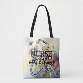 Personalisiert Funny Nurse Floral Stethoscope Boho