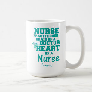 Personalisiert Funny Nurse Practitioner Kaffeemasc Kaffeetasse