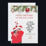 PERSONALISIERT FUNNY ROMANTIC HUSBAND/EHEFRAU CHRI FEIERTAGSKARTE<br><div class="desc">Diese personalisierte,  lustige und romantische Weihnachtskarte ist der perfekte Weg,  um Ihre Liebe auszudrücken und während der Ferienzeit mit Ihrem Ehegatten zu lachen. Es wird ein gepflegter Sake und eine Erinnerung Ihrer besonderen Bindung sein. Fügen Sie eine Abbildung oder ein Bild ein,  die Spaß und Romantik kombiniert.</div>