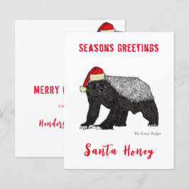 Personalisiert Funny Santa Honey Badger