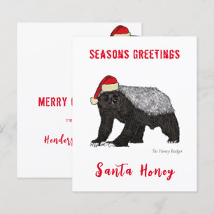 Personalisiert Funny Santa Honey Badger
