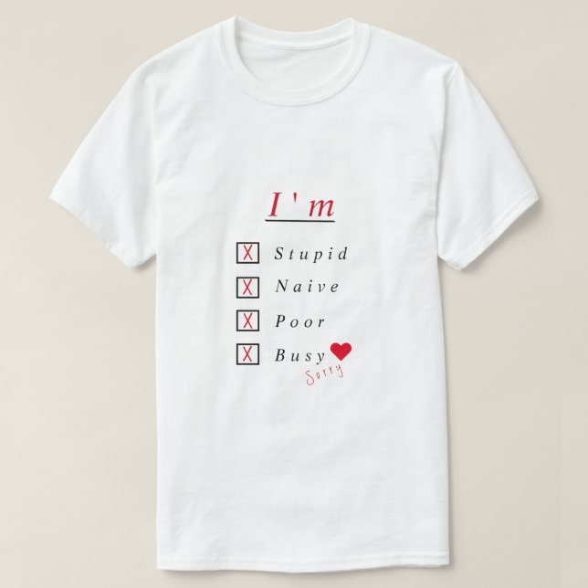 Personalisiert Funny T - Shirt (Design vorne)