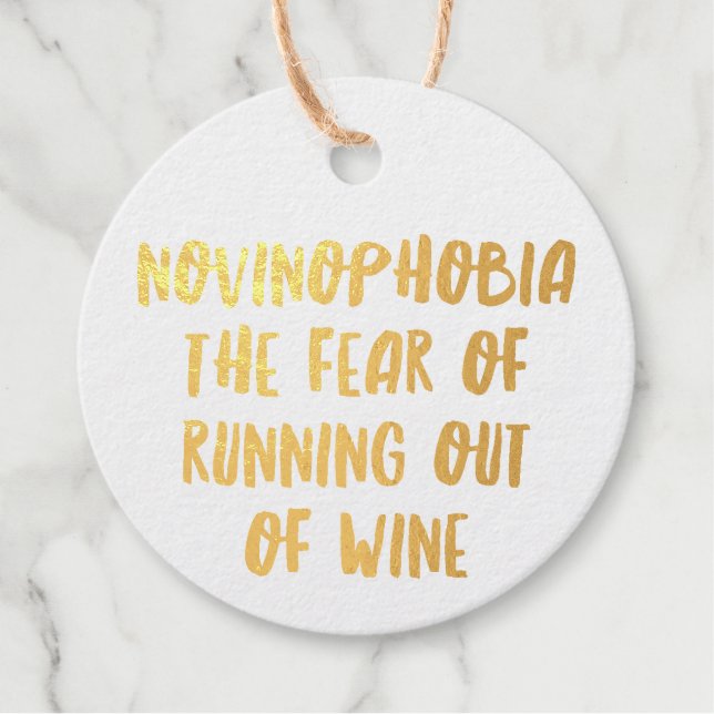 Personalisiert Funny Wine Bar Quotes XV Geschenkanhänger (Vorderseite)