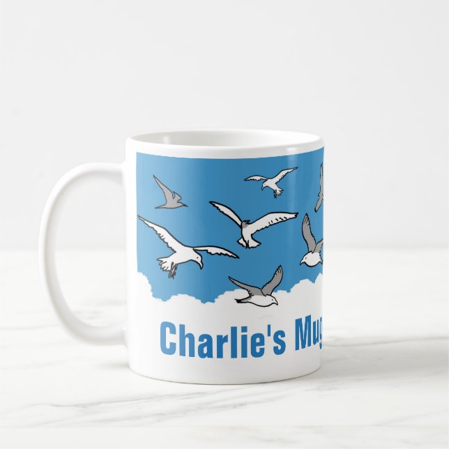Personalisiert für den Vogel Lover. Birdwatcher Kaffeetasse (Links)