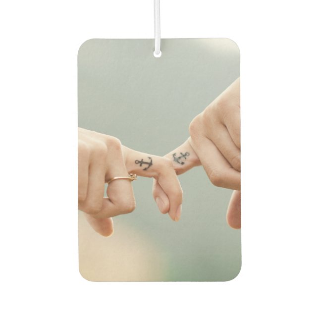 Personalisiert für Ihr Foto Air Freshener Autolufterfrischer (Vorderseite)