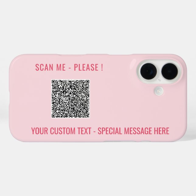 Personalisiert für Ihren QR-Code Benutzerdefiniert Case-Mate iPhone Hülle (Rückseite (Horizontal))