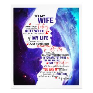 Personalisiert für meine Ehefrau Fotodruck