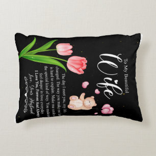 Personalisiert für meine schöne Frau, liebe dich f Dekokissen